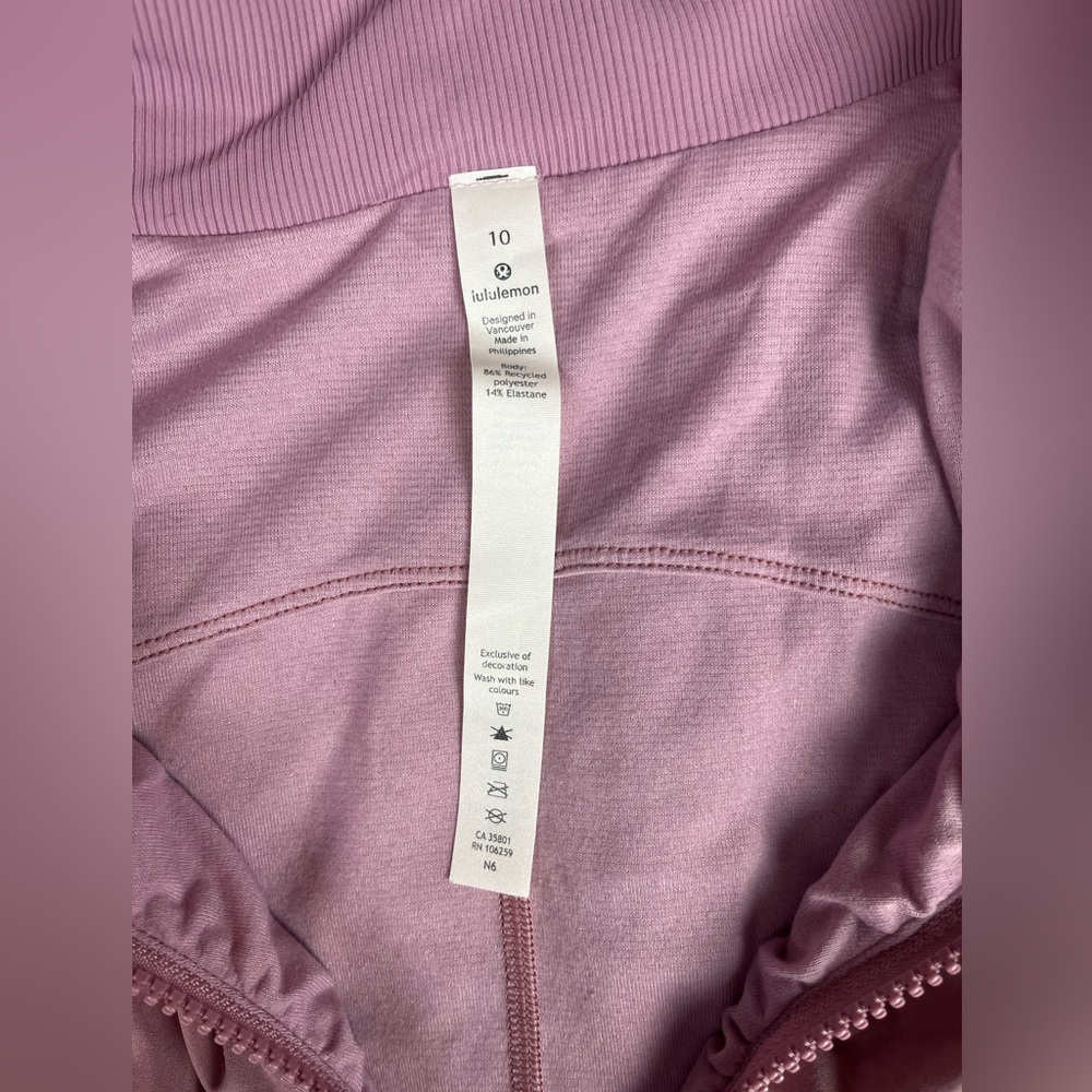Lululemon Size:10 Women Hoodie Jacket Long Sleeve Pockets Full Zip Athletic - Picture 10 of 15